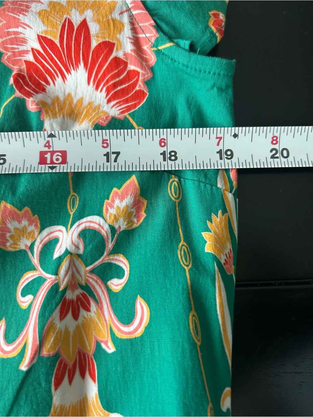 Jude Connally Mirabella Midi Dress Size L Green Floral Belted NWT - Picture 12 of 16